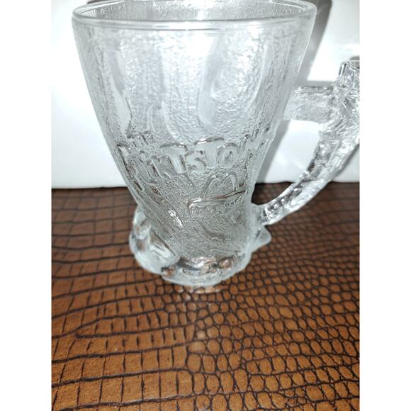VINTAGE 1993 McDonalds Flintstones Glass Mug Cups Set of 2 - Picture 2 of 5